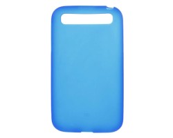 Telefonvédő gumi / szilikon BlackBerry Q20 Classic (fényes keret) átlátszó kék
