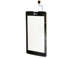 Előlap LG K500 / KP501 / KP502 érintő plexi - panel fekete 