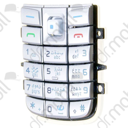 Billentyűzet Nokia 6020 / 6021 ezüst