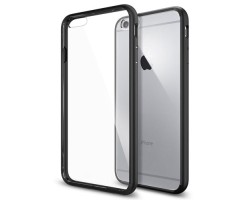Hátlap tok Apple iPhone 6 plexi hátlap - fekete gumis kerettel