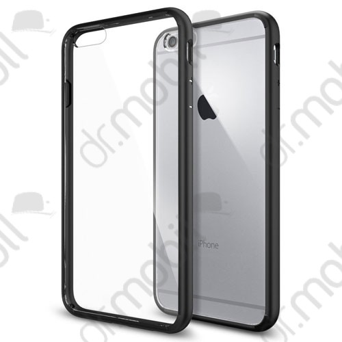 Hátlap tok Apple iPhone 6 plexi hátlap - fekete gumis kerettel