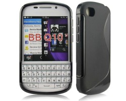 Tok telefonvédő szilikon BlackBerry Q10 S-line fekete