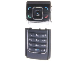 Billentyűzet Nokia 6288 (alsó - felső) fekete