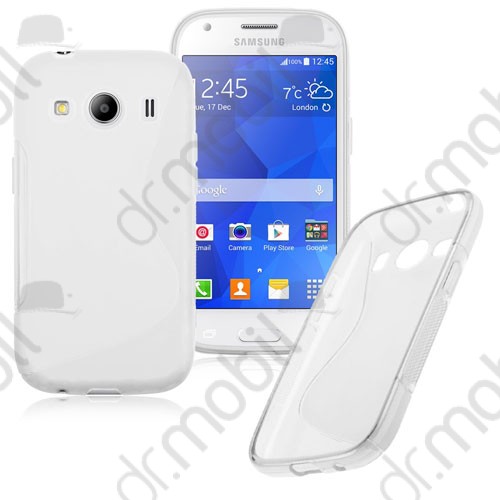 Tok telefonvédő szilikon Samsung SM-G357FZ Galaxy Ace 4 LTE TPU hátlap tok S-line fehér