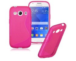 Tok telefonvédő szilikon Samsung SM-G357FZ Galaxy Ace 4 LTE TPU hátlap tok S-line pink