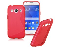 Tok telefonvédő szilikon Samsung SM-G357FZ Galaxy Ace 4 LTE TPU hátlap tok S-line piros