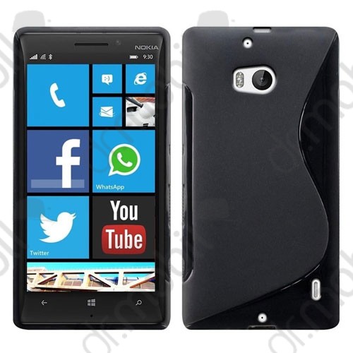 Tok telefonvédő szilikon Nokia Lumia 930 TPU hátlap tok S-line fekete