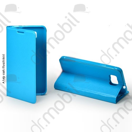 Tok notesz Sony Xperia M4 Aqua (E2303) tpu + bőr oldalra nyitható kék