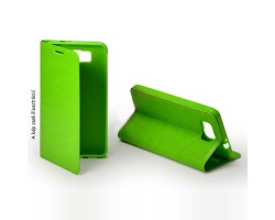Tok notesz Microsoft Lumia 640 tpu + bőr oldalra nyitható zöld