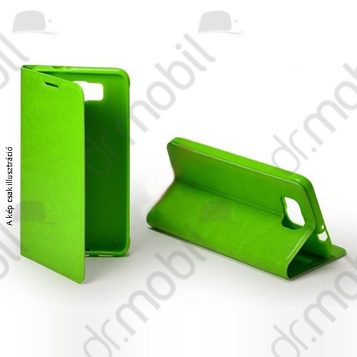 Tok notesz Sony Xperia E4 (E2105) tpu + bőr oldalra nyitható zöld