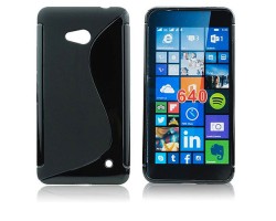 Tok telefonvédő szilikon Microsoft Lumia 640 S-line fekete