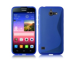 Tok telefonvédő szilikon Huawei Ascend Y550 kék S-line 