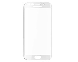 Képernyővédő üvegfólia Samsung SM-G925F Galaxy S6. Edge lekerekített fehér (1 db-os, edzett üveg, karcálló, 9H) 