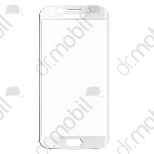 Képernyővédő üvegfólia Samsung SM-G925F Galaxy S6. Edge lekerekített átlátszó (1 db-os, edzett üveg, karcálló, 9H) 