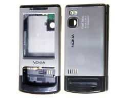 Előlap Nokia 6500 Slide komplett ház ezüst