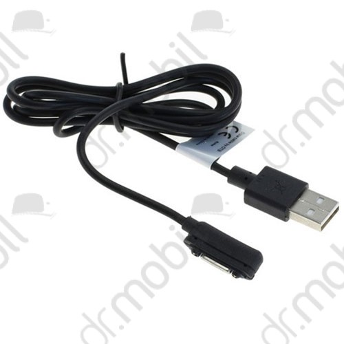 Töltő kábel Sony kompatibilis mágneses csatlakozó felülettel fekete