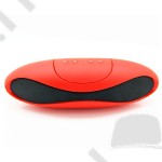 Bluetooth hangszóró N30 piros (kihangosító, mp3 lejátszó, usb, fm rádió) diszkófény 2x1,5W