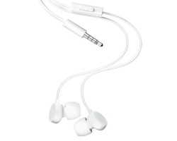 Fülhallgató vezetékes Nokia WH-208 (3.5 mm jack, felvevő gomb) fehér stereo headset