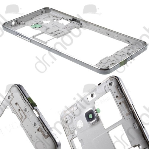 Középső keret Samsung SM-G531F Galaxy Grand Prime 2015 ezüst (gombokkal)
