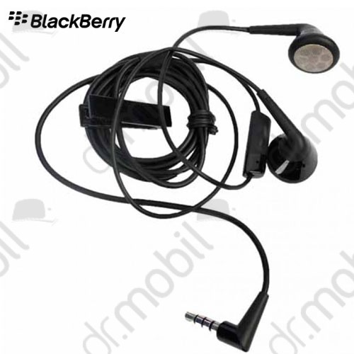 Fülhallgató vezetékes BlackBerry Classic Q20 fekete sztereó, felvevőgombos, 3.5mm HDW-24529-001