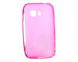 Tok telefonvédő szilikon Samsung SM-G130 Galaxy Young 2 átlátszó rózsaszín matt