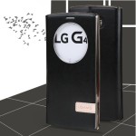 Tok álló flip LG G4 USAMS Muge series bőr ablakos fekete