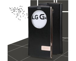 Tok álló flip LG G4 USAMS Muge series bőr ablakos fekete