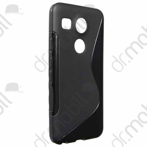 Tok telefonvédő szilikon LG Nexus 5X (H791) TPU hátlap tok S-line fekete