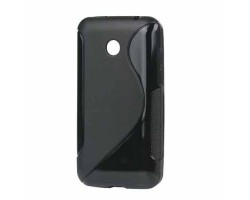 Telefonvédő gumi / szilikon LG Optimus Hub (E510) (S-line) fekete