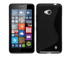 Telefonvédő gumi / szilikon Microsoft Lumia 640 (S-line) fekete