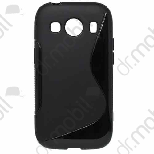 Tok telefonvédő szilikon Samsung SM-G357FZ Galaxy Ace 4 LTE TPU hátlap tok S-line fekete