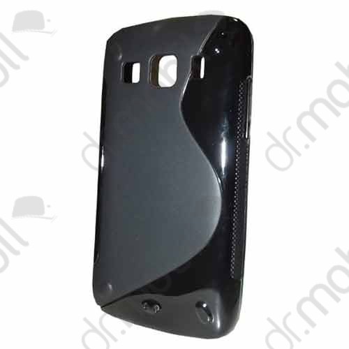 Telefonvédő gumi / szilikon Samsung Galaxy Xcover (GT-S5690) (S-line) fekete