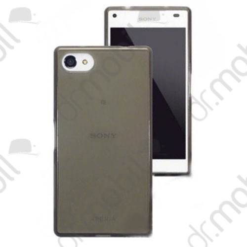 Tok telefonvédő gumi 0,3mm Sony Xperia Z5 Compact ultravékony átlátszó - füstszínű