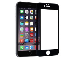 Képernyővédő üveg fólia Apple iPhone 6 / 6S fekete (1 db-os, edzett üveg, karcálló, 9H) Colorful Glass