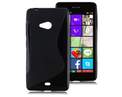 Telefonvédő gumi / szilikon Microsoft Lumia 540 (S-line) fekete