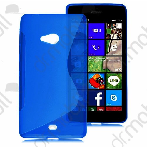 Telefonvédő gumi / szilikon Microsoft Lumia 540 (S-line) kék