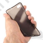 Tok telefonvédő gumi Huawei P8 füstszínű matt