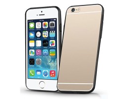 Tok telefonvédő Apple iPhone 6 / 6S USAMS Slim Series hibrid tpu átlátszó - fekete