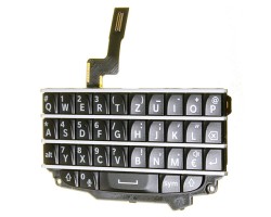 Billentyűzet BlackBerry Q10 (panel, átvezető fólával) QWERTZ fekete