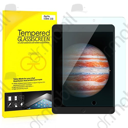 Képernyővédő üveg fólia Apple iPad 2 / 3 / 4 törlőkendővel (1 db-os, edzett üveg, karcálló, 9H) TEMPERED GLASS