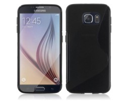 Tok telefonvédő szilikon Samsung SM-G930 Galaxy S7 TPU hátlap tok S-line fekete