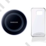 Vezeték nélküli töltő szett Samsung SM-G920 Galaxy S6 EP-WG920IBE Charging kit (fekete)