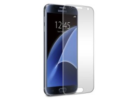 Képernyővédő fólia Samsung SM-G935 Galaxy S7 EDGE lekerekített átlátszó (pet nano slim, karcálló, hajlított) 