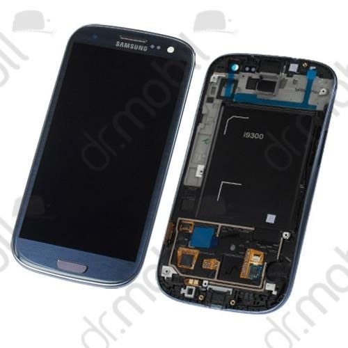 LCD érintőpanel Samsung GT-I9300 Galaxy S III. (Galaxy S3) GH97-13630A kék