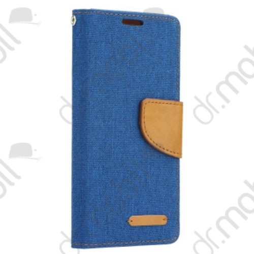Tok álló bőr SM-J120 Galaxy J1 (2016) Canvas (flip, mágneses, oldalra nyíló, bankkártya tartó) kék