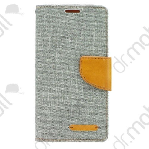 Tok álló bőr LG K8 (K435n) ( Canvas (flip, mágneses, oldalra nyíló, bankkártya tartó) szürke