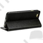 Tok álló bőr LG K8 (K435n) Magnet (flip, rejtett mágneseszár, oldalra nyíló, bankkártya tartó) fekete