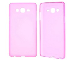 Tok telefonvédő szilikon SM-J500 Galaxy J5 TPU atlatszó rózsaszín - matt