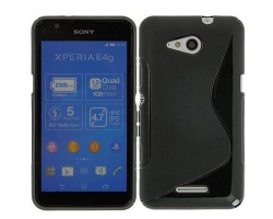 Tok telefonvédő szilikon Sony Xperia E4g TPU hátlap tok S-line fekete