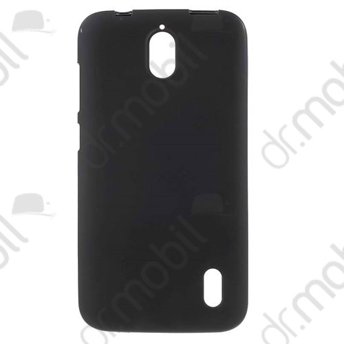 Tok telefonvédő szilikon Huawei Ascend Y625 TPU hátlap tok fekete matt hátlap fényes keret